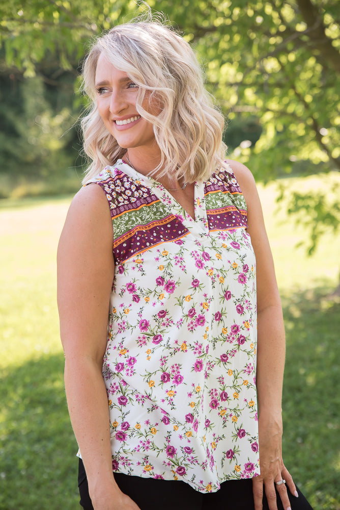 Splendid Days Sleeveless Top-White Birch-Timber Brooke Boutique, Online Women's Fashion Boutique in Amarillo, Texas