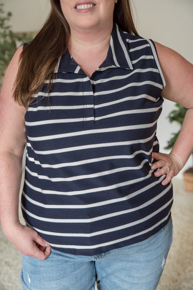 Nautical Vibes Tank-Sew in Love-Timber Brooke Boutique, Online Women's Fashion Boutique in Amarillo, Texas