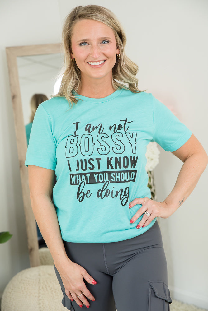 I'm Not Bossy Tee-BT Graphic Tee-Timber Brooke Boutique, Online Women's Fashion Boutique in Amarillo, Texas