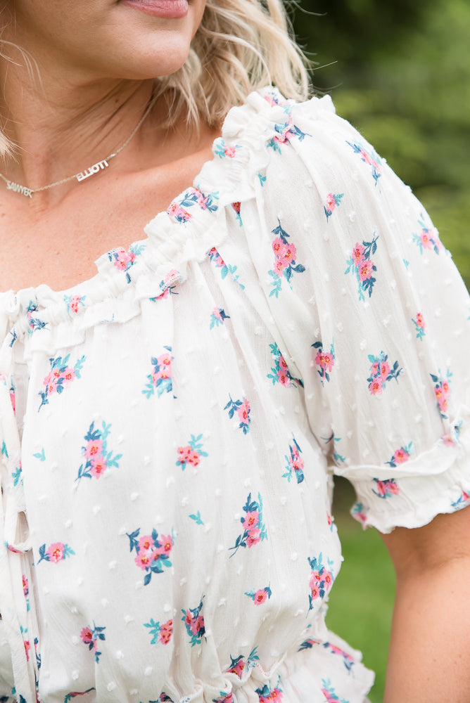 Florals Forever Top-White Birch-Timber Brooke Boutique, Online Women's Fashion Boutique in Amarillo, Texas