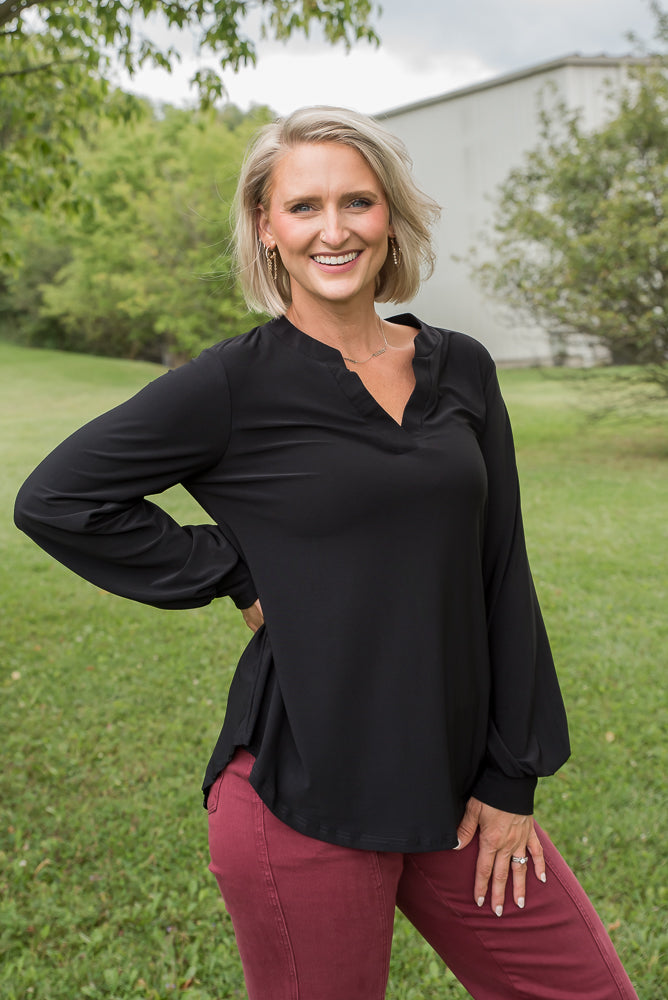 My Whole World Top in Black-White Birch-Timber Brooke Boutique, Online Women's Fashion Boutique in Amarillo, Texas