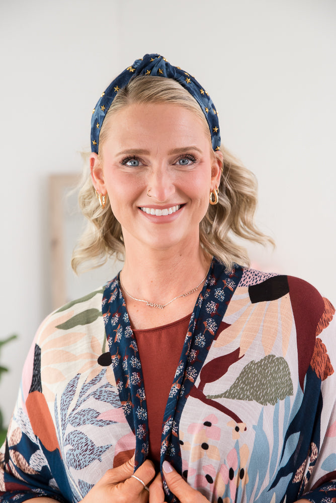 Stars on Denim Headband-Julia Rose-Timber Brooke Boutique, Online Women's Fashion Boutique in Amarillo, Texas