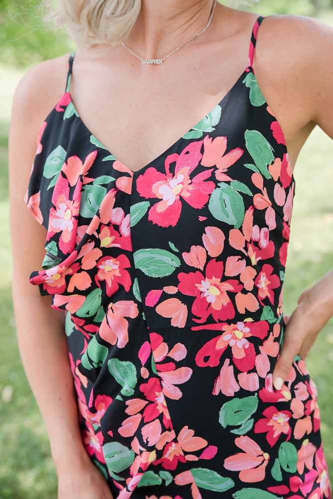 Flourishing in Floral Dress-Andre by Unit-Timber Brooke Boutique, Online Women's Fashion Boutique in Amarillo, Texas