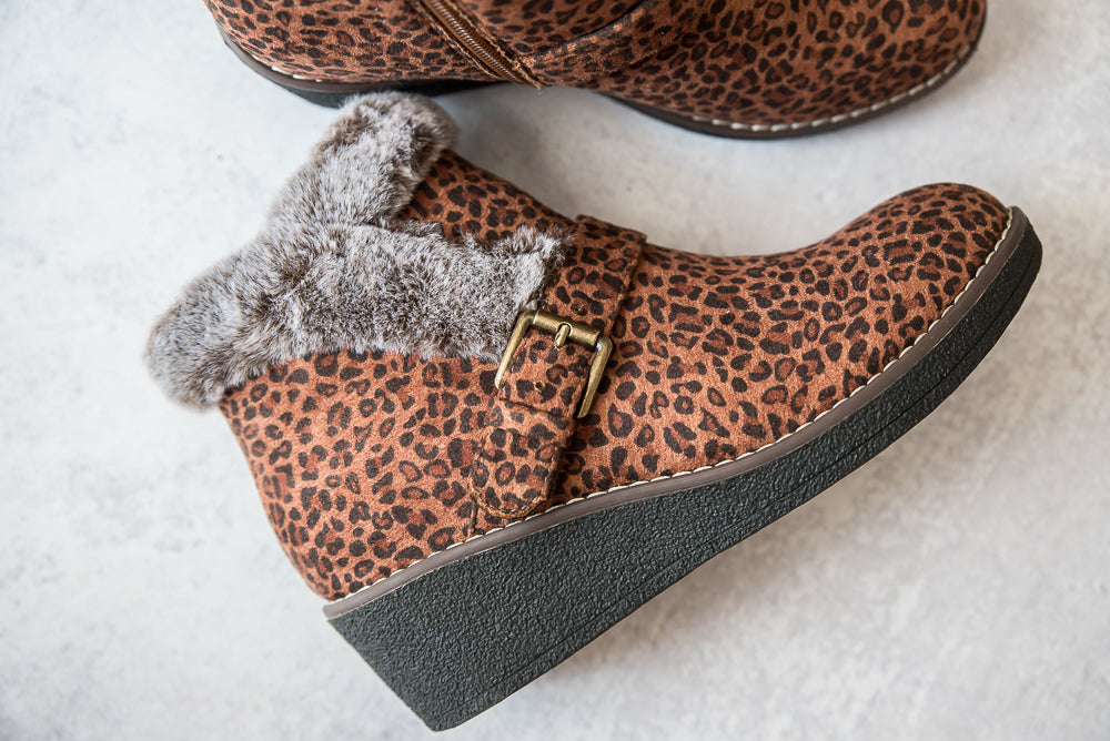 Chilly Leopard Ankle Boots-Corkys-Timber Brooke Boutique, Online Women's Fashion Boutique in Amarillo, Texas