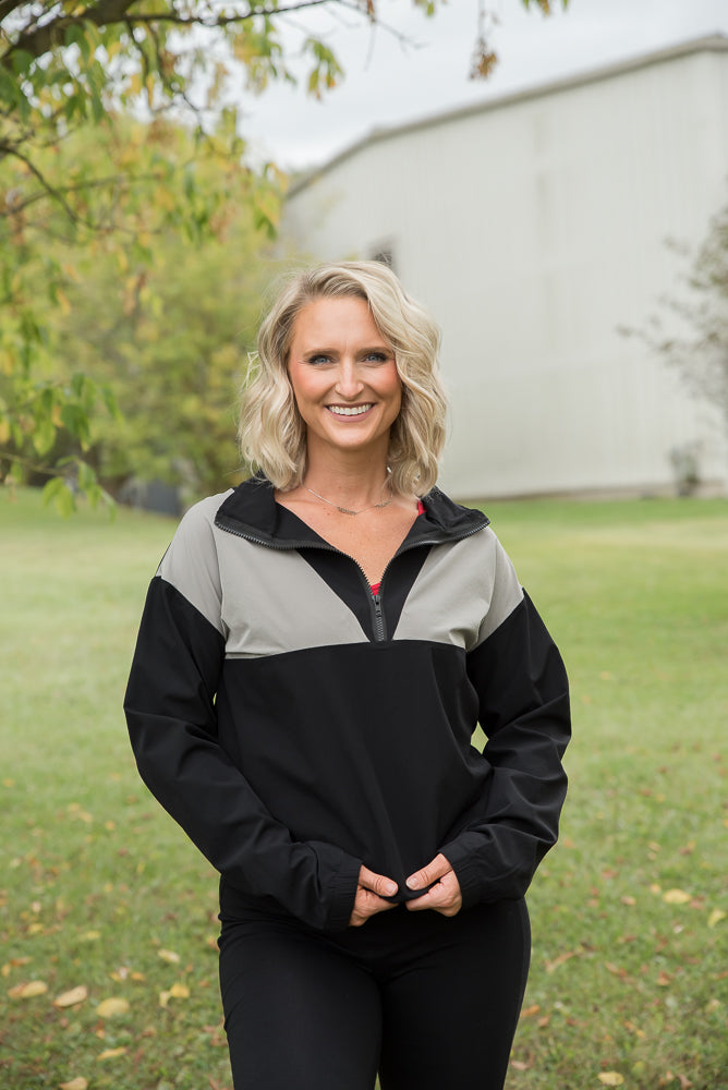 Long Story Short Wind Breaker-White Birch-Timber Brooke Boutique, Online Women's Fashion Boutique in Amarillo, Texas