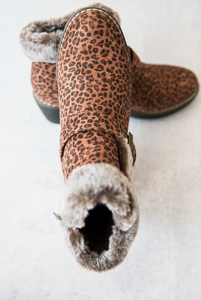 Chilly Leopard Ankle Boots-Corkys-Timber Brooke Boutique, Online Women's Fashion Boutique in Amarillo, Texas