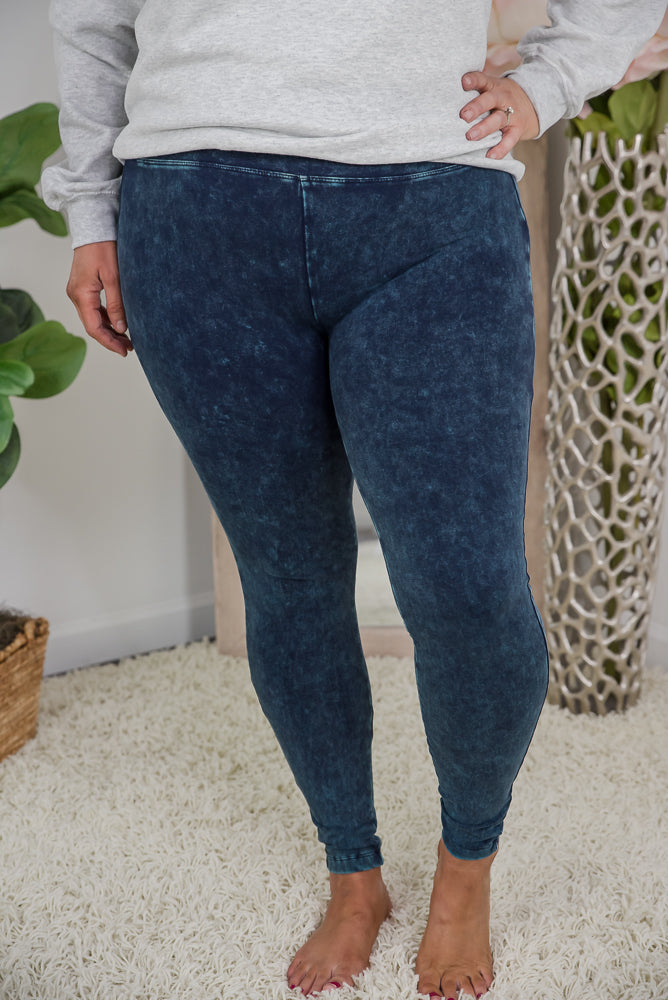 My Mineral Washed Yoga Leggings-Zenana-Timber Brooke Boutique, Online Women's Fashion Boutique in Amarillo, Texas