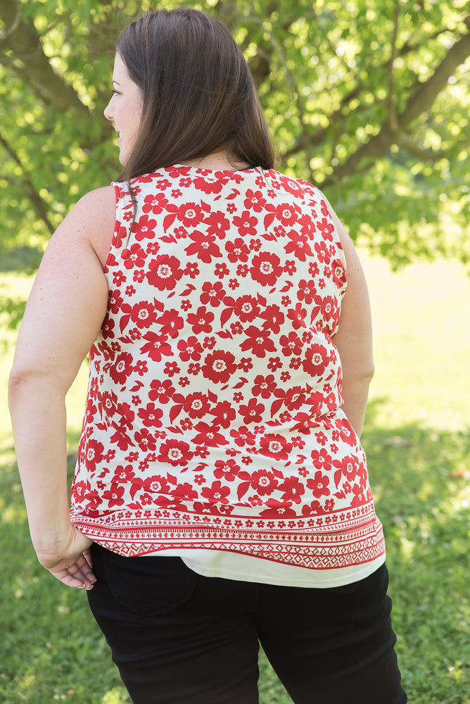 The Lady in Red Top-White Birch-Timber Brooke Boutique, Online Women's Fashion Boutique in Amarillo, Texas