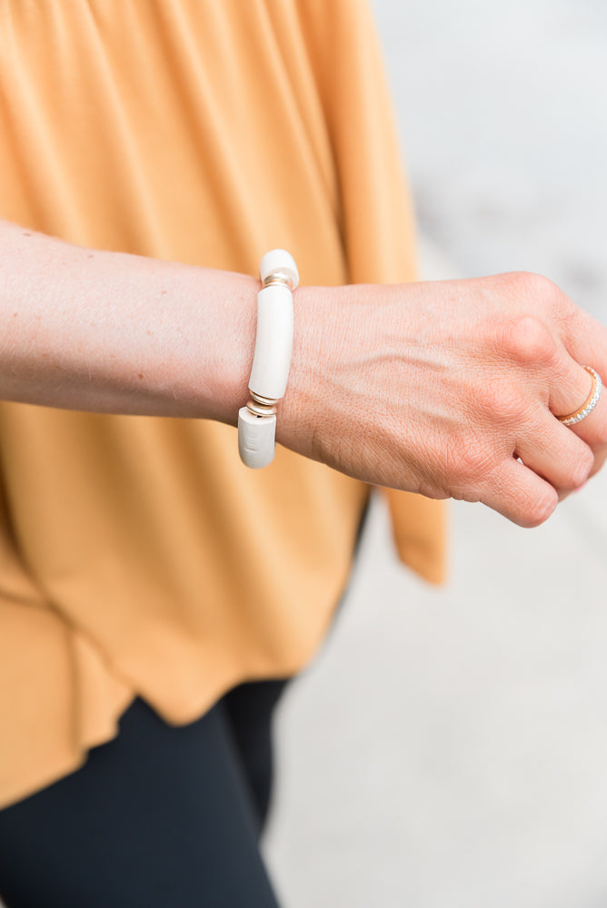 Boho Breeze Bracelet in Ivory-Urbanista-Timber Brooke Boutique, Online Women's Fashion Boutique in Amarillo, Texas