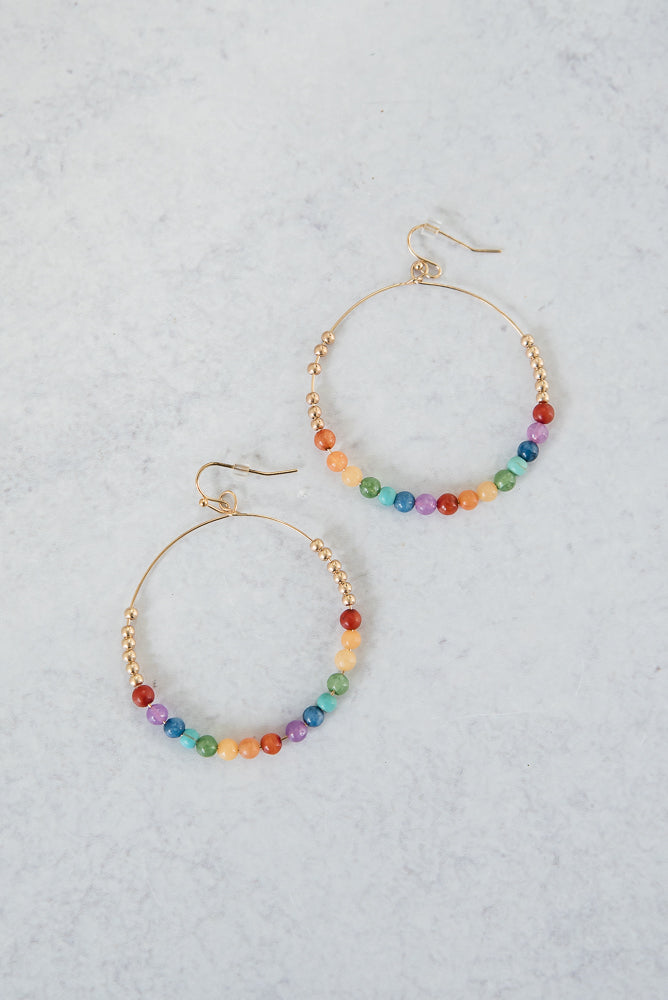 Better Days Earrings in Rainbow-Urbanista-Timber Brooke Boutique, Online Women's Fashion Boutique in Amarillo, Texas