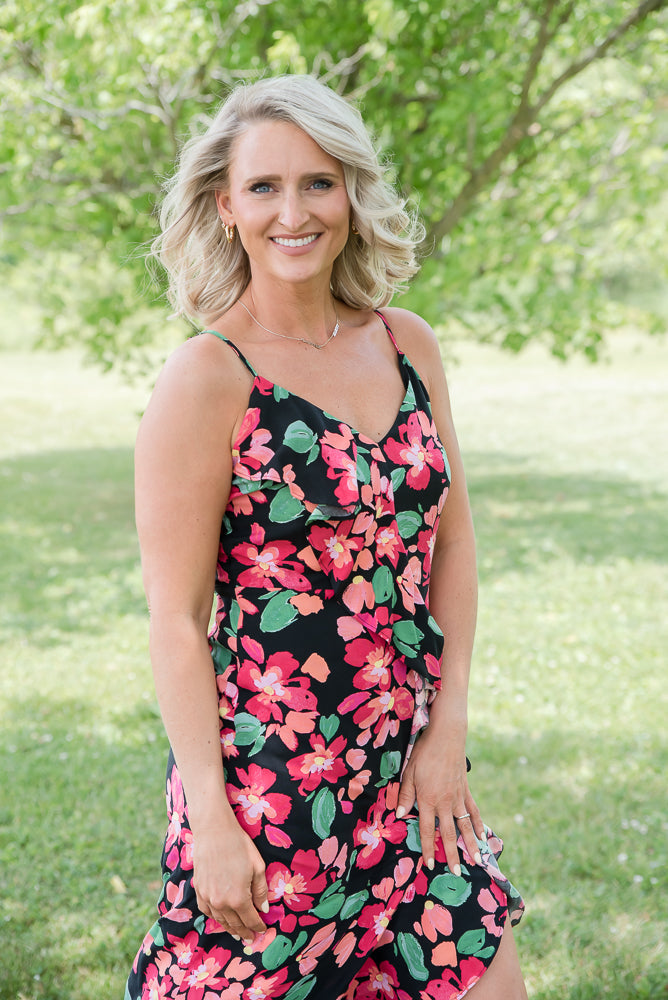 Flourishing in Floral Dress-Andre by Unit-Timber Brooke Boutique, Online Women's Fashion Boutique in Amarillo, Texas