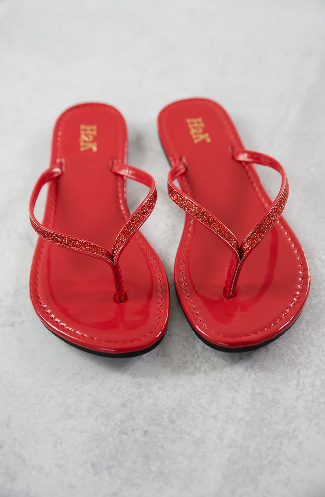 Sassy Sandals in Red-H2K-Timber Brooke Boutique, Online Women's Fashion Boutique in Amarillo, Texas