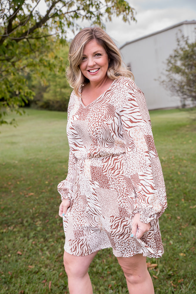 The Search is Over Dress-White Birch-Timber Brooke Boutique, Online Women's Fashion Boutique in Amarillo, Texas