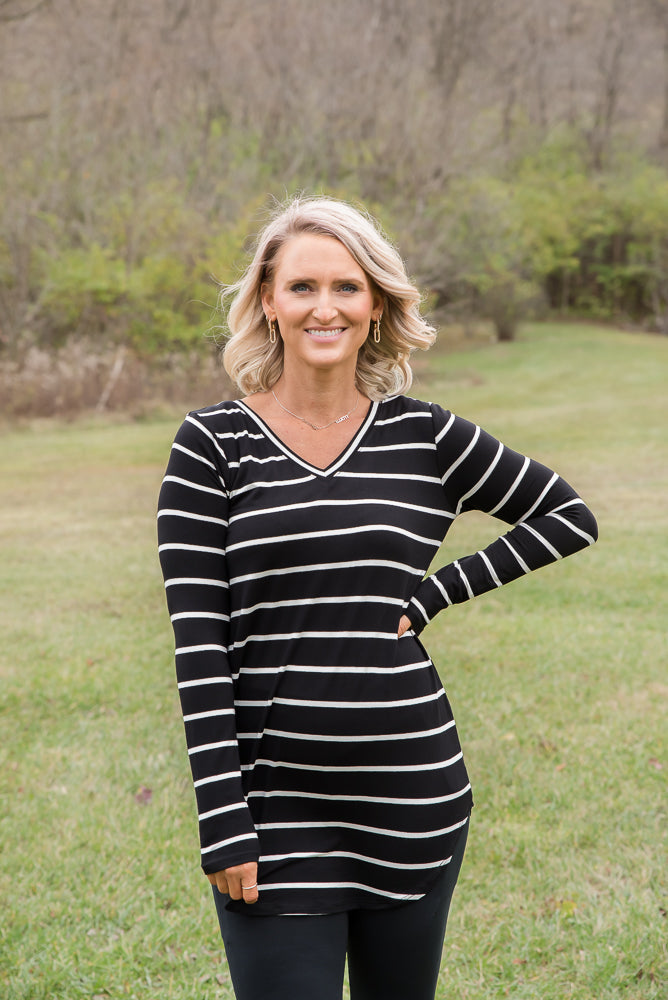 The Classic Striped Top-Zenana-Timber Brooke Boutique, Online Women's Fashion Boutique in Amarillo, Texas