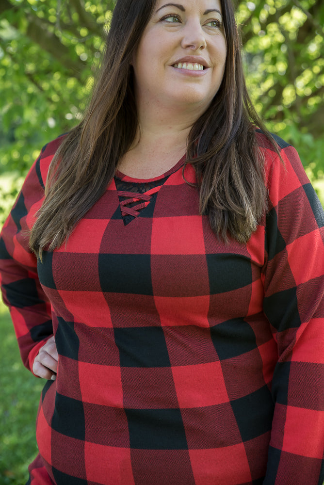 Checkmate Top in Red-Your Fashion Wholesale-Timber Brooke Boutique, Online Women's Fashion Boutique in Amarillo, Texas