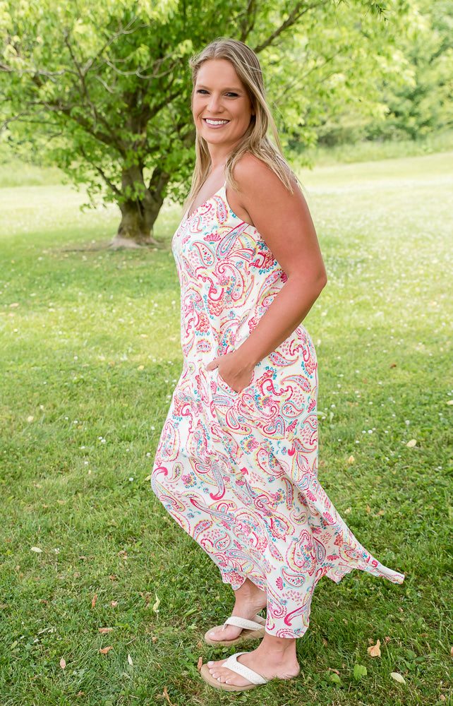 Paisley Paradise Maxi Dress-Andre by Unit-Timber Brooke Boutique, Online Women's Fashion Boutique in Amarillo, Texas