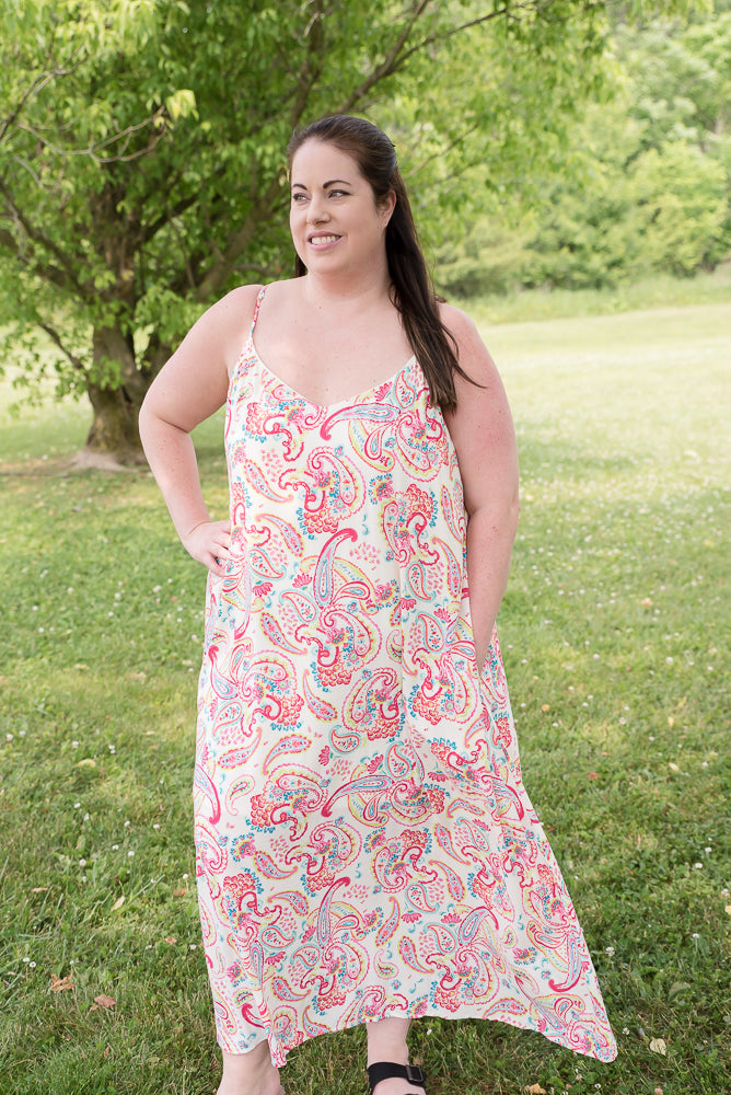 Paisley Paradise Maxi Dress-Andre by Unit-Timber Brooke Boutique, Online Women's Fashion Boutique in Amarillo, Texas