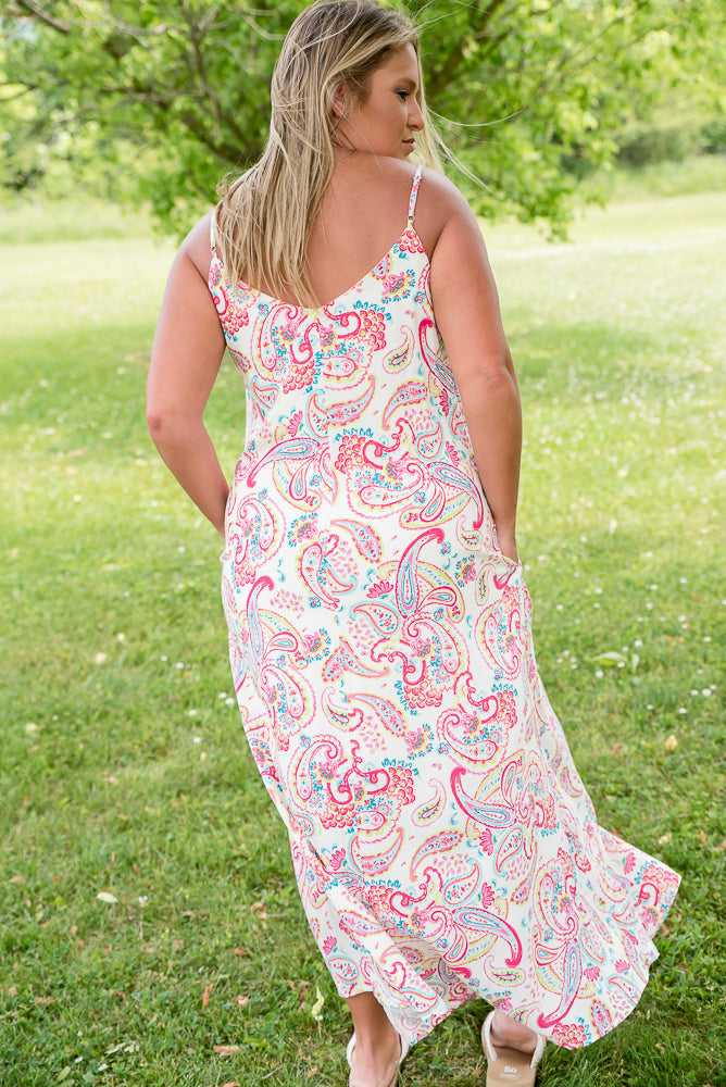 Paisley Paradise Maxi Dress-Andre by Unit-Timber Brooke Boutique, Online Women's Fashion Boutique in Amarillo, Texas