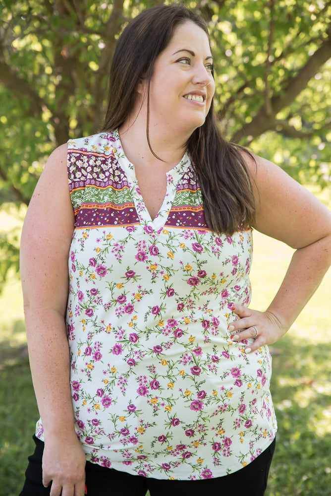 Splendid Days Sleeveless Top-White Birch-Timber Brooke Boutique, Online Women's Fashion Boutique in Amarillo, Texas