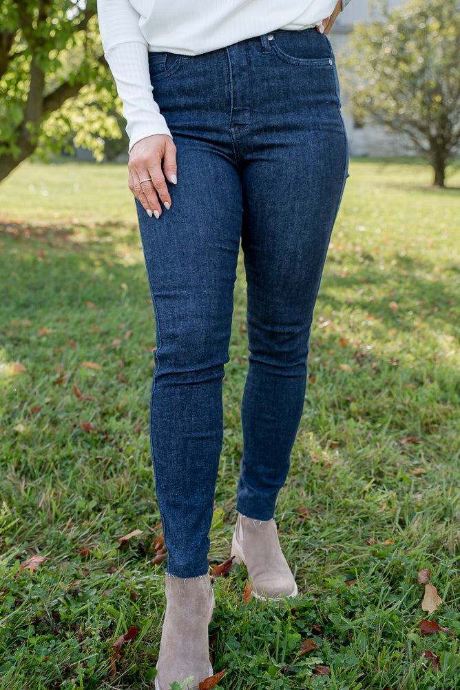 A Rainy Night Judy Blue Tummy Control Jeans-judy blue-Timber Brooke Boutique, Online Women's Fashion Boutique in Amarillo, Texas