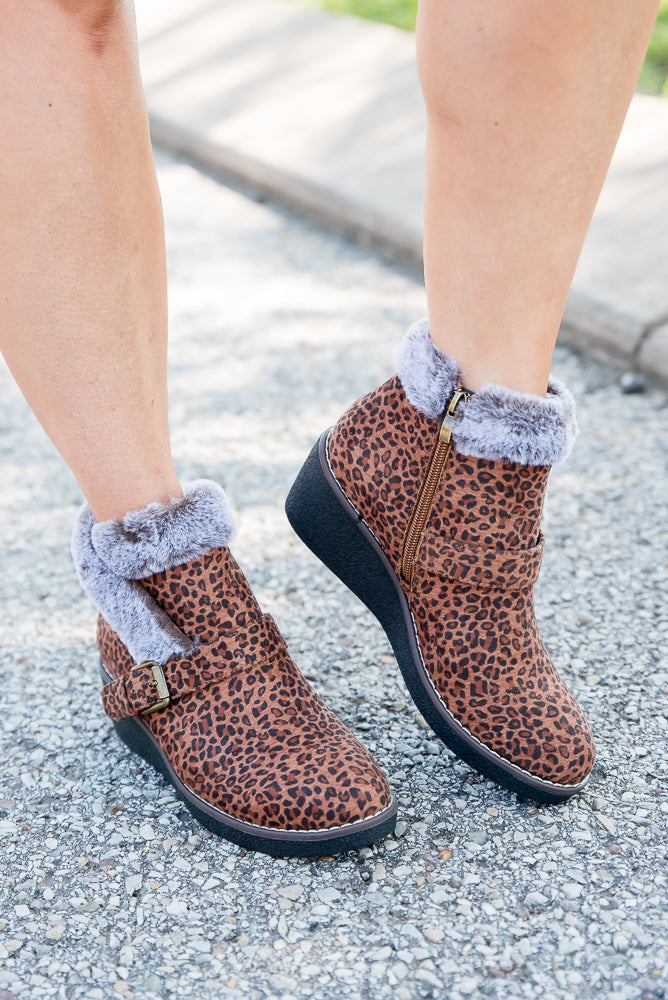 Chilly Leopard Ankle Boots-Corkys-Timber Brooke Boutique, Online Women's Fashion Boutique in Amarillo, Texas