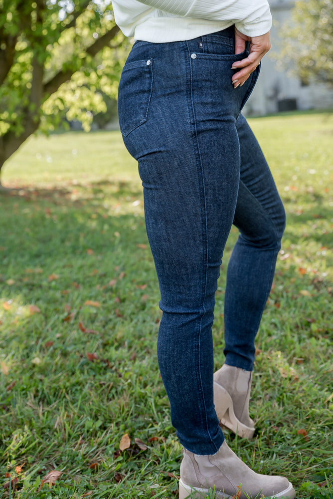 A Rainy Night Judy Blue Tummy Control Jeans-judy blue-Timber Brooke Boutique, Online Women's Fashion Boutique in Amarillo, Texas