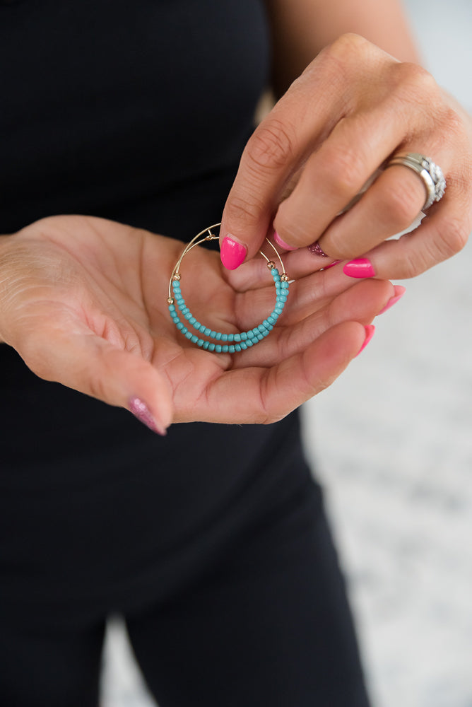 In a Sea of Turquoise Earrings-Julia Rose-Timber Brooke Boutique, Online Women's Fashion Boutique in Amarillo, Texas