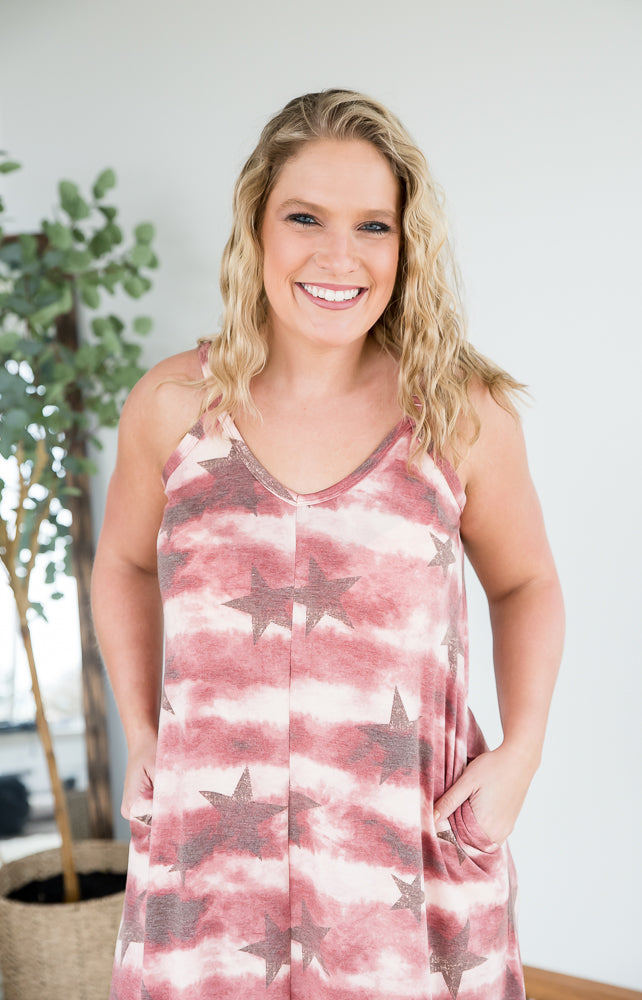 Star Spangled Dress-Zenana-Timber Brooke Boutique, Online Women's Fashion Boutique in Amarillo, Texas