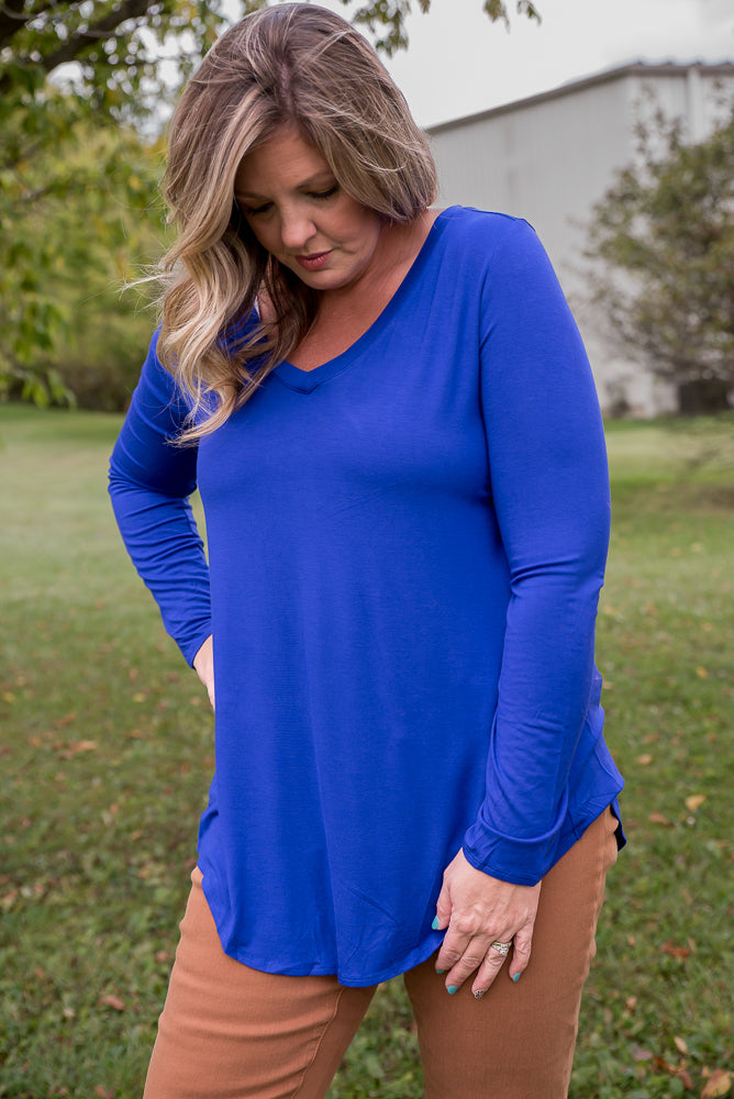 More Than Basic Top in Blue-Zenana-Timber Brooke Boutique, Online Women's Fashion Boutique in Amarillo, Texas