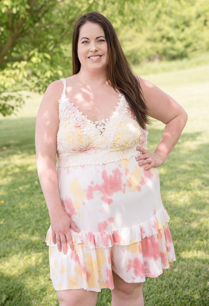 Cotton Candy Tie Dye Romper-White Birch-Timber Brooke Boutique, Online Women's Fashion Boutique in Amarillo, Texas