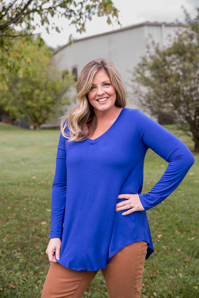 More Than Basic Top in Blue-Zenana-Timber Brooke Boutique, Online Women's Fashion Boutique in Amarillo, Texas