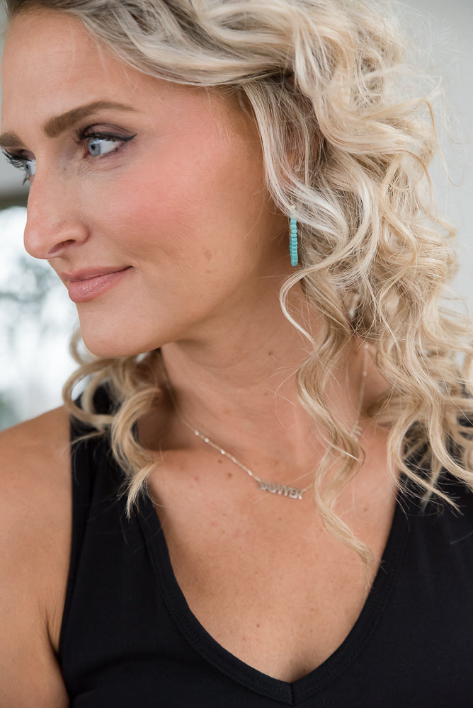 In a Sea of Turquoise Earrings-Julia Rose-Timber Brooke Boutique, Online Women's Fashion Boutique in Amarillo, Texas