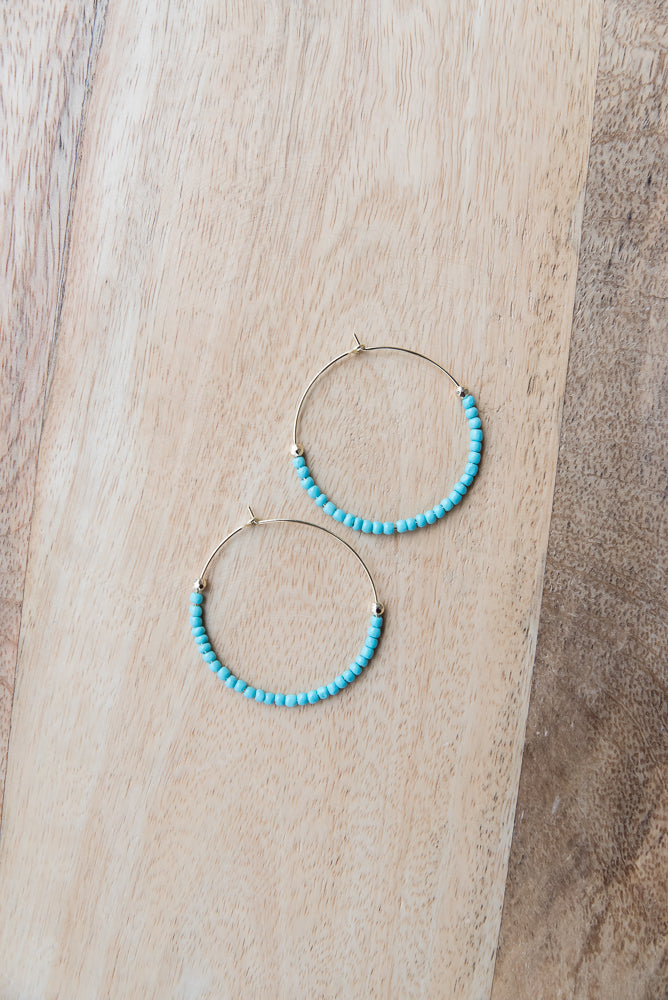 In a Sea of Turquoise Earrings-Julia Rose-Timber Brooke Boutique, Online Women's Fashion Boutique in Amarillo, Texas