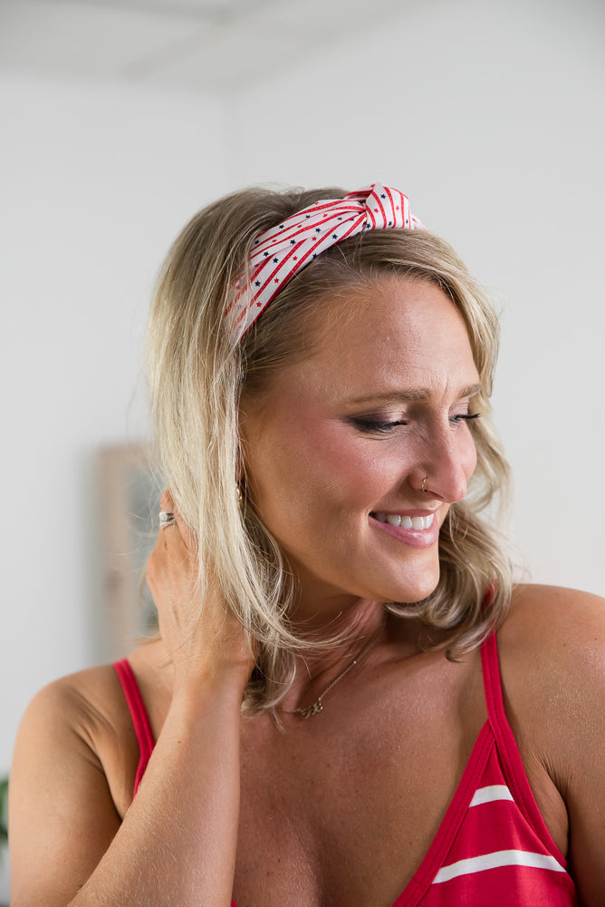 Patriotic Headband-Julia Rose-Timber Brooke Boutique, Online Women's Fashion Boutique in Amarillo, Texas