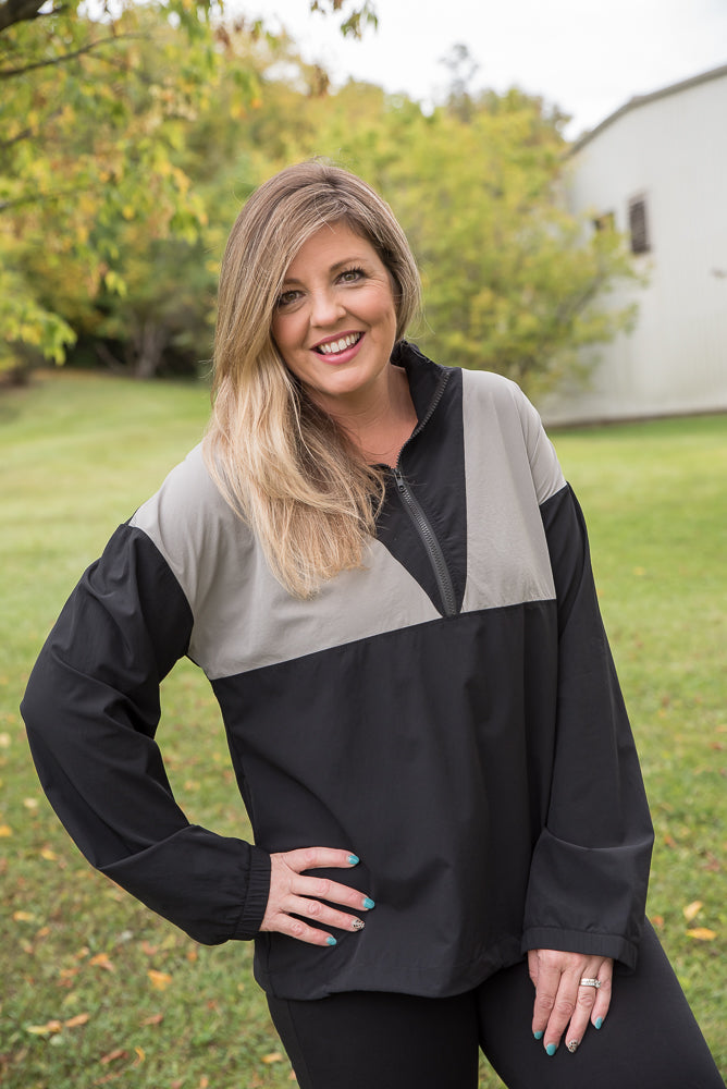 Long Story Short Wind Breaker-White Birch-Timber Brooke Boutique, Online Women's Fashion Boutique in Amarillo, Texas