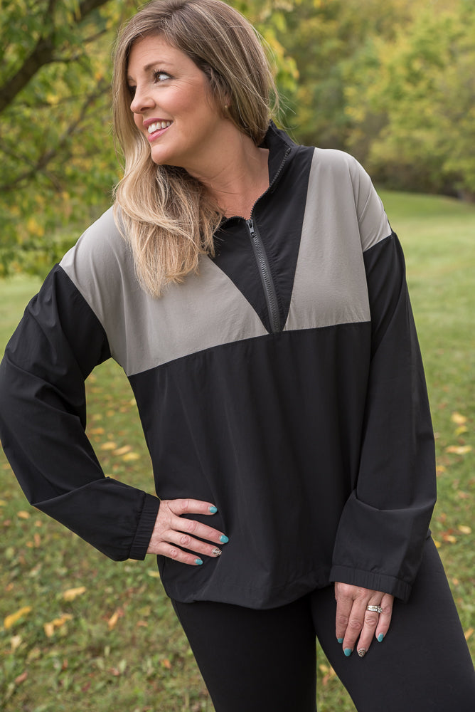 Long Story Short Wind Breaker-White Birch-Timber Brooke Boutique, Online Women's Fashion Boutique in Amarillo, Texas