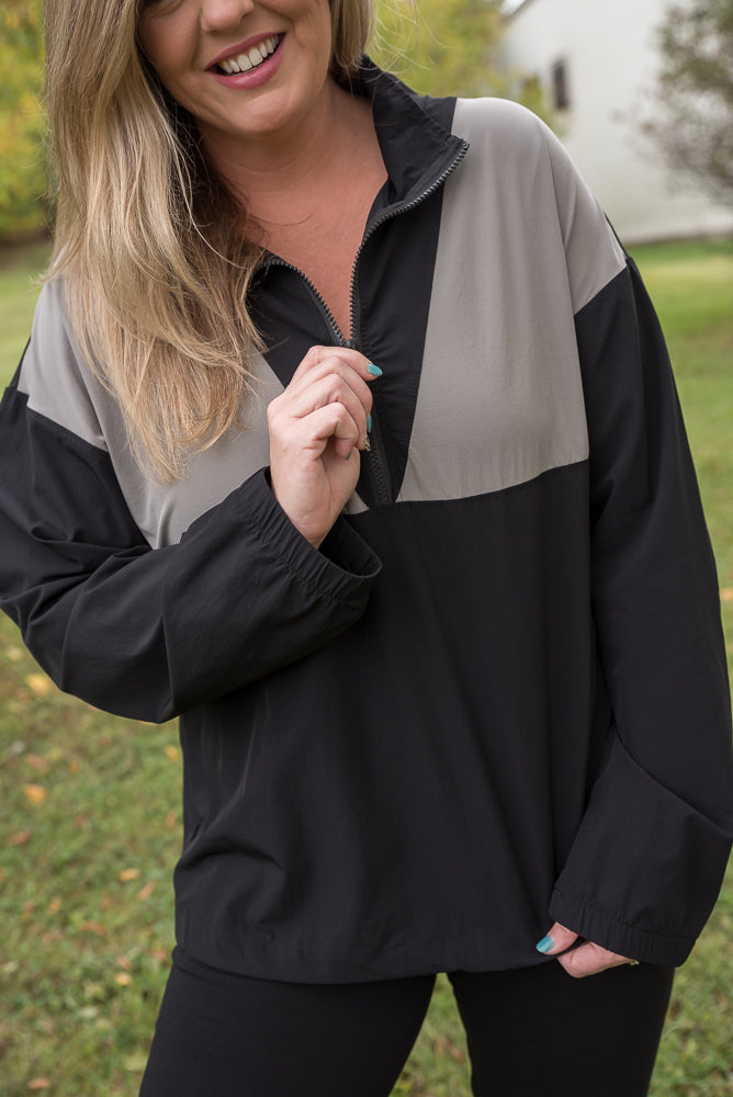 Long Story Short Wind Breaker-White Birch-Timber Brooke Boutique, Online Women's Fashion Boutique in Amarillo, Texas