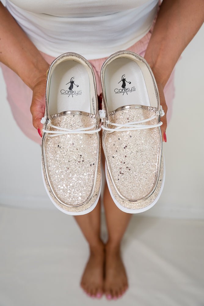 My Beige Glitter Kayaks-Corkys-Timber Brooke Boutique, Online Women's Fashion Boutique in Amarillo, Texas