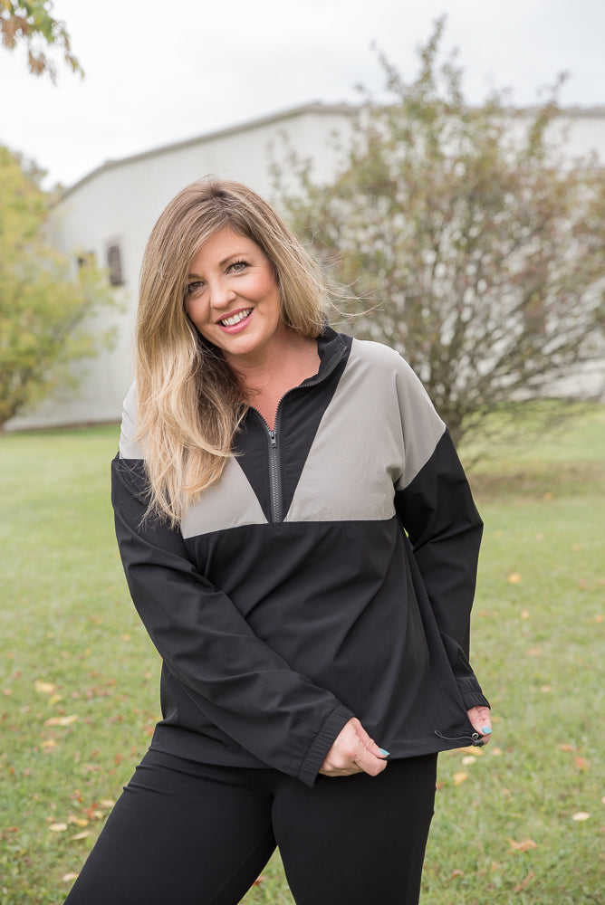 Long Story Short Wind Breaker-White Birch-Timber Brooke Boutique, Online Women's Fashion Boutique in Amarillo, Texas