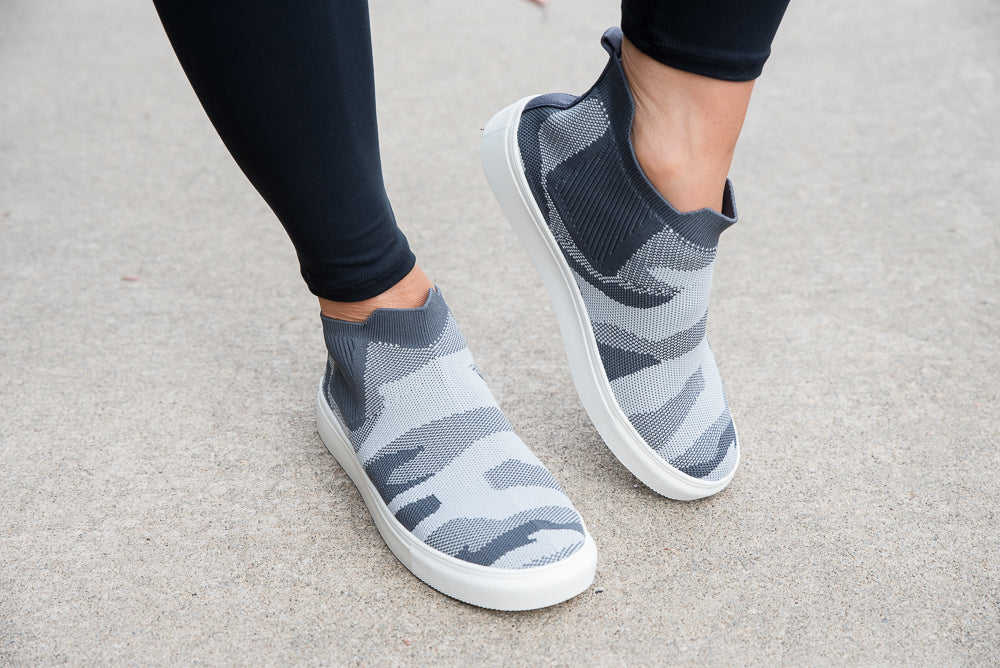 Bess Sneakers in Gray Camo-Very G-Timber Brooke Boutique, Online Women's Fashion Boutique in Amarillo, Texas