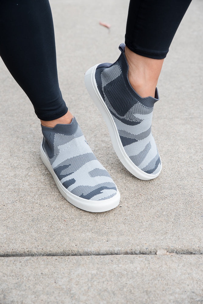 Bess Sneakers in Gray Camo-Very G-Timber Brooke Boutique, Online Women's Fashion Boutique in Amarillo, Texas