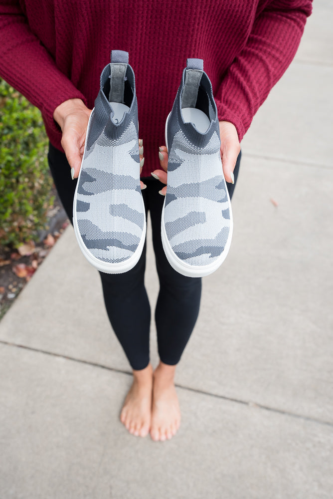 Bess Sneakers in Gray Camo-Very G-Timber Brooke Boutique, Online Women's Fashion Boutique in Amarillo, Texas