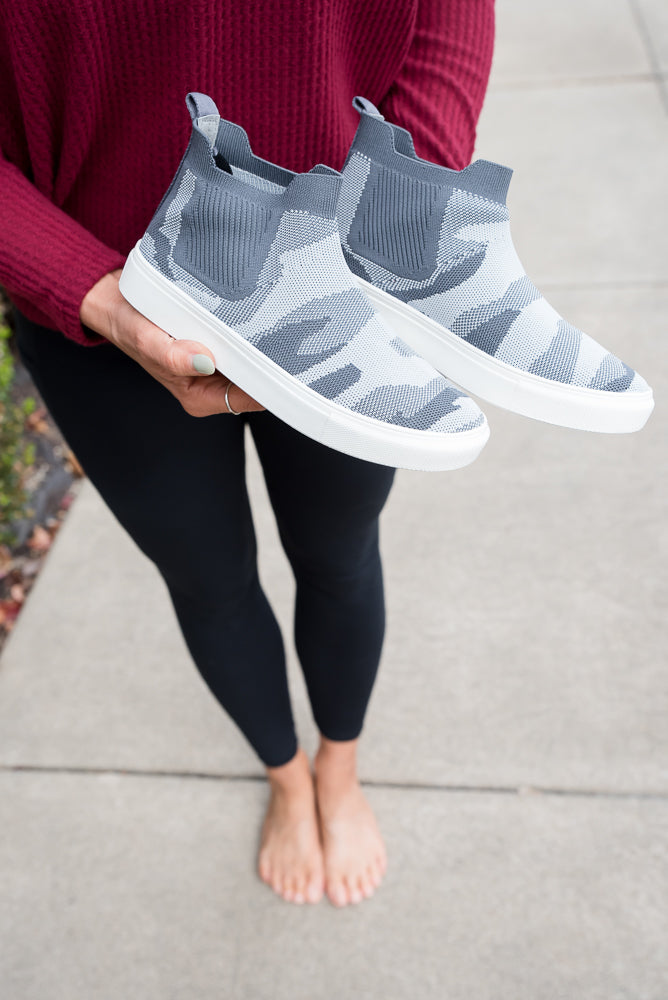 Bess Sneakers in Gray Camo-Very G-Timber Brooke Boutique, Online Women's Fashion Boutique in Amarillo, Texas