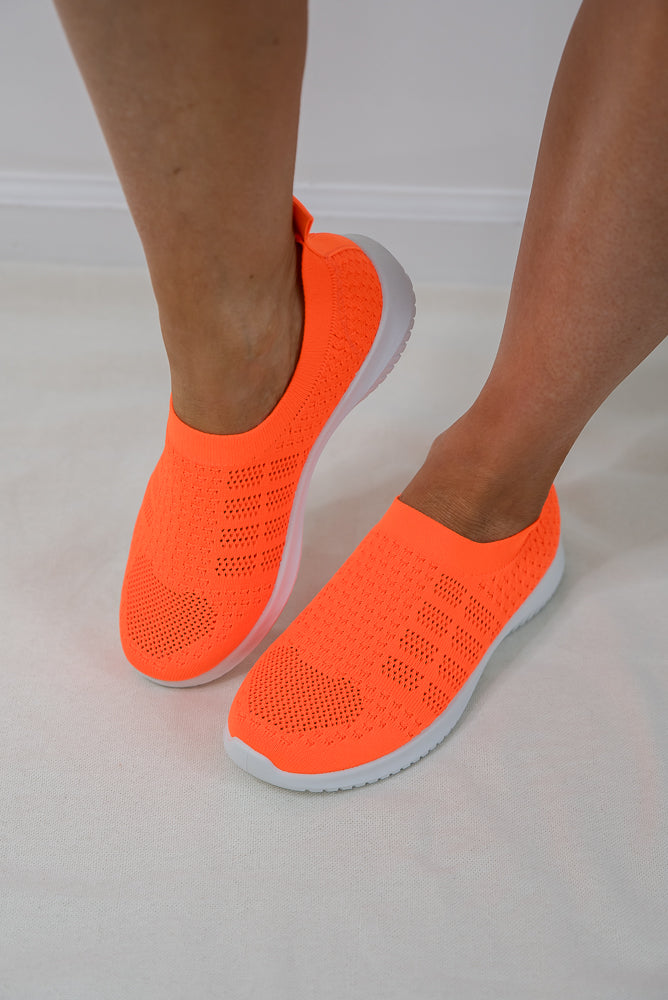 My Slip On Sneakers in Orange-H2K-Timber Brooke Boutique, Online Women's Fashion Boutique in Amarillo, Texas