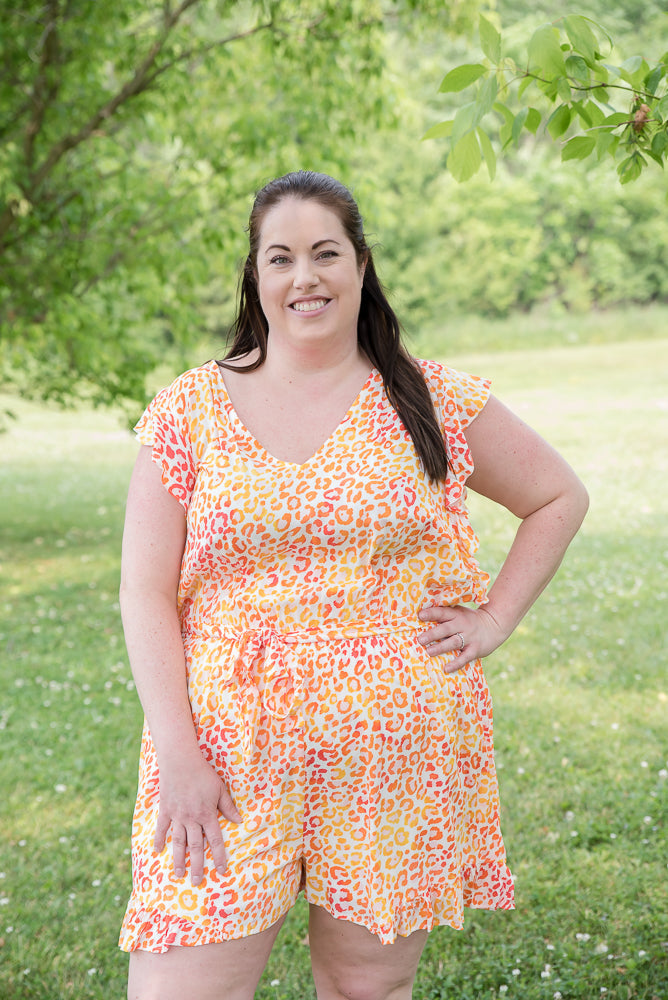 Bask in the Sunshine Romper-Andre by Unit-Timber Brooke Boutique, Online Women's Fashion Boutique in Amarillo, Texas