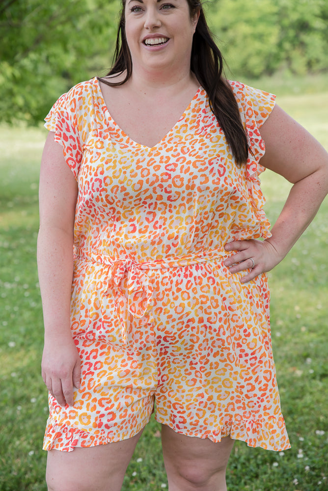 Bask in the Sunshine Romper-Andre by Unit-Timber Brooke Boutique, Online Women's Fashion Boutique in Amarillo, Texas