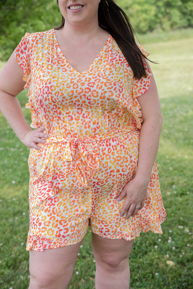 Bask in the Sunshine Romper-Andre by Unit-Timber Brooke Boutique, Online Women's Fashion Boutique in Amarillo, Texas