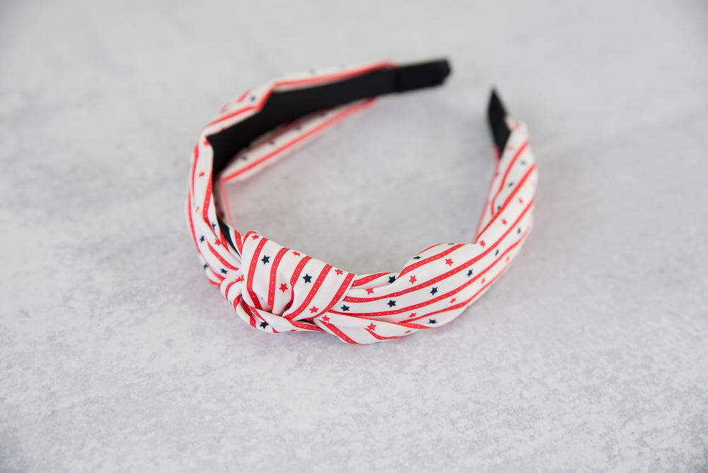 Patriotic Headband-Julia Rose-Timber Brooke Boutique, Online Women's Fashion Boutique in Amarillo, Texas