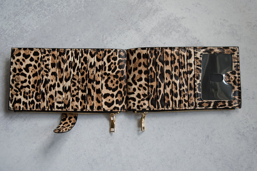 Rich Girl Wallet in Leopard-Julia Rose-Timber Brooke Boutique, Online Women's Fashion Boutique in Amarillo, Texas