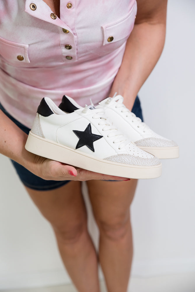 Juniper Sneakers in White-Miracle Miles-Timber Brooke Boutique, Online Women's Fashion Boutique in Amarillo, Texas
